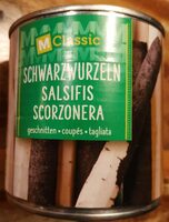 Schwarzwurzeln geschnitten