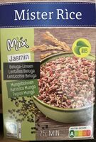 Mix riso jasmin lenticchie Beluga Fagioli Mungo
