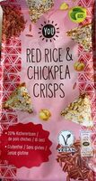 Red rice & chickpea crisps