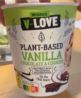 Plant based vanilla chocolate and cookie