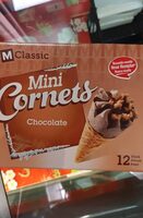 Mini cornets glace choc