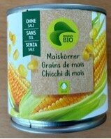 Maiskörner ohne Salz