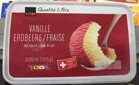 Glace au lait Vanille Fraise