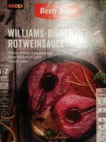Poires Williams au vin rouge