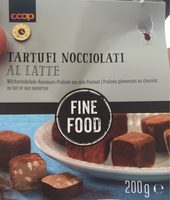 Tartuffi nocciolati al latte