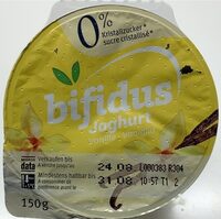 Bifidus yogourt Vanille