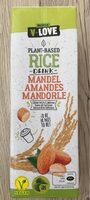 Boisson bio à base de riz et de purée d‘amandes