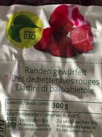 Dés de betteraves rouges