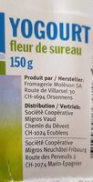 Yoghourt fleur de sureau