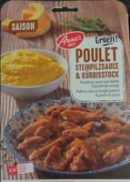 Poulet en sauce aux bolets & purée de courge