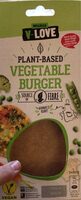 Plant-based vegetable burger