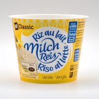 Riz au lait vanille