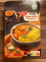 Tandoori chicken with spiced rice