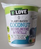 Plant-based coconut myrtille