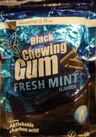 Black chewing gum - fresh mint