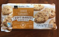Soft baked cookies choco caramel