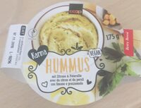 Hummus with lemon and parsley