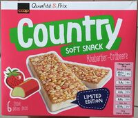 Country soft snack rhubarbe-fraise