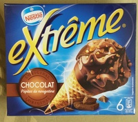 Extrême Original Cônes Glacés Chocolat Pépites de Nougatine