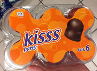 Kisss party dark - Mousse au sucre, chocolat et gaufrette