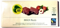 Chocolat Lait Noisettes Migros Bio