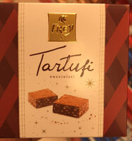 Confiserie au chocolat avec éclats de noisette, recouverte de cacao maigre en poudre