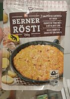 Rösti à la bernoise, avec du lard