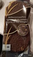 Vollkornreiswaffeln dunkle Schockolade