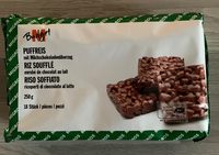 Riz soufflé enrobé de chocolat au lait