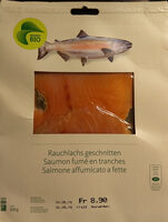 Rauchlachs geschnitten