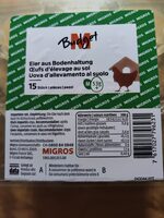 15 ŒUFS IMPORTÉS Elevage au sol