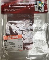 Viande séchée des Grisons