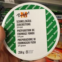 Préparation de fromage fondu