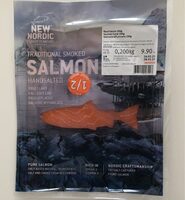 Traditional smoked salmon handsalted