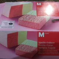 Glace a la vanille et fraise Migros