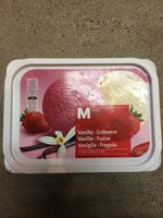 Glace vanille fraise