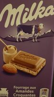 Chocolat fourrage aux amandes croquantes