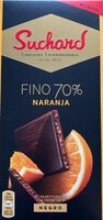 Chocolate negro 70% fino con naranja