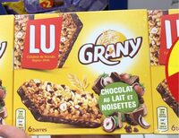 Barre de céréales chocolat au lait et noisettes