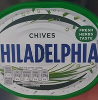Medium fat soft cheese with chives