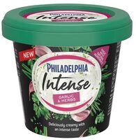 Intense garlic and herbs