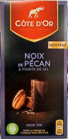 Côte d'Or noir 70% noix de pécan & pointe de sel