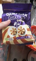 MILK ESTD DAIRY Cadbury SAIRY MILK buttons twisted
