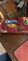 Galleta sabor a chocolate con relleno sabor a canela y azúcar