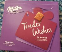 Milka tender wishes pralinés à la crème avec arôme de cerise griotte