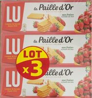 Gaufrettes Paille d'Or Fraise