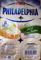 Philadelphia (6 portions) Ail & Fines Herbes (21,5% MG) - 100 g - Kraft