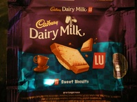 Cadbury dairy milk chocolate bar lu sweet biscuits