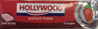Chewing-gum sans sucres avec édulcorant au parfum fraise