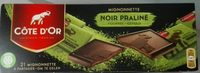 Mignonnette - Chocolat noir fourré au praliné noisettes